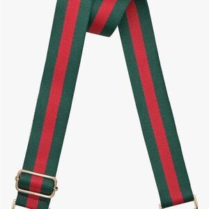 Green and Red Striped Strap